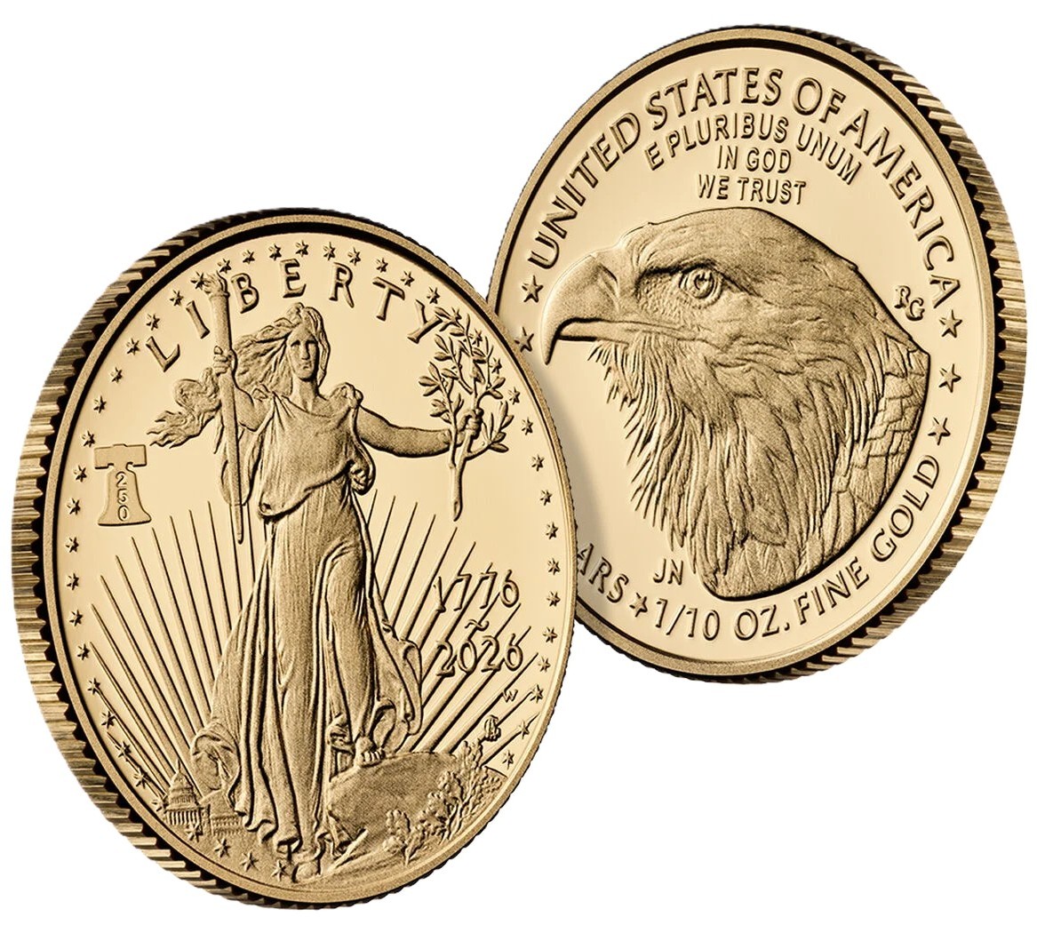 NEW! 2026 US Eagle One-Tenth Ounce $5 Gold Proof Coin
